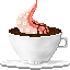 A tentacle surfacing from a coffee cup.